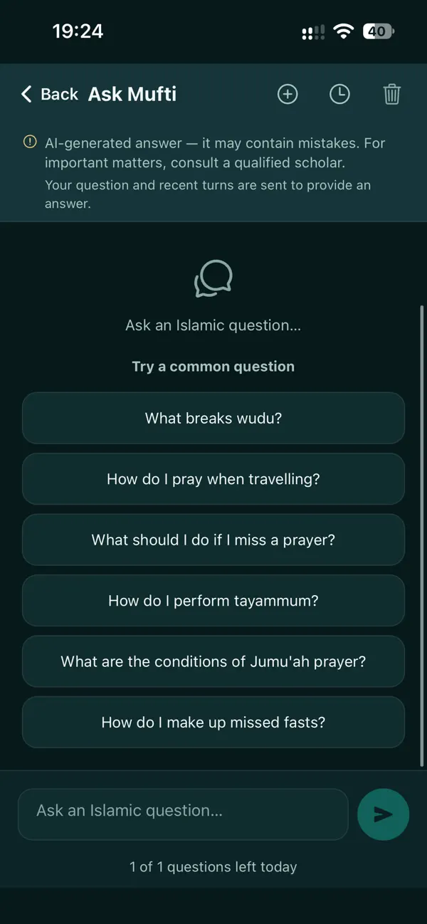 Salat iOS ask mufti